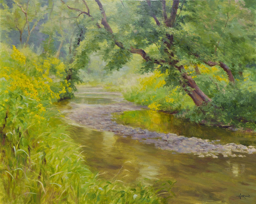 Tree Painting - Spring Creek by Scott Harding