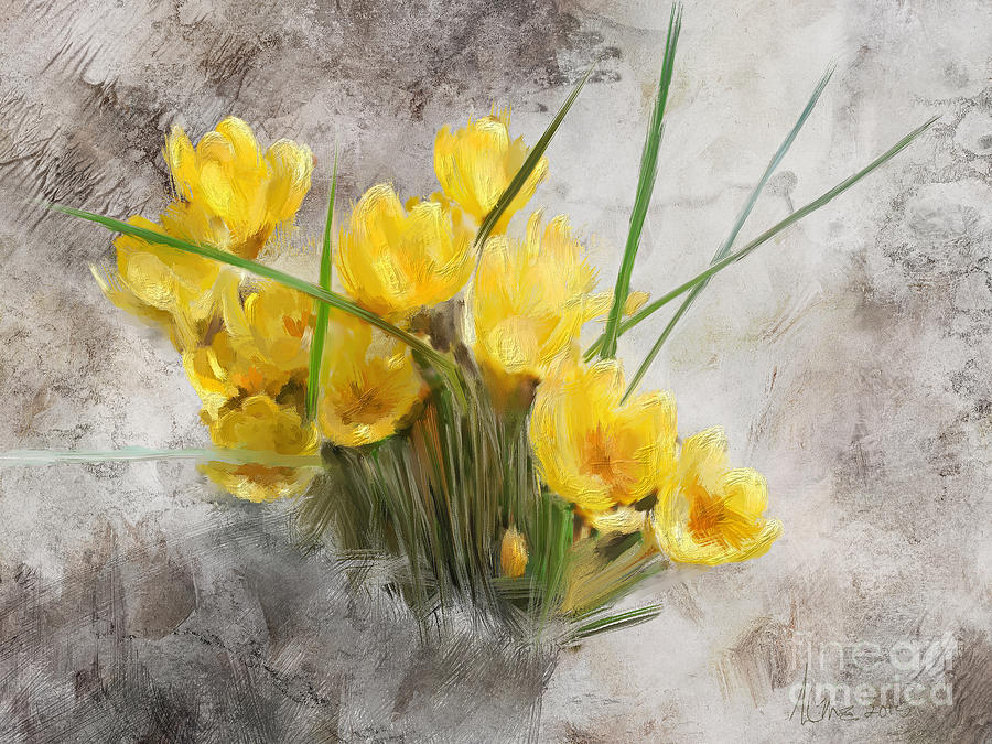 Spring Crocus Digital Art by Jon Munson II