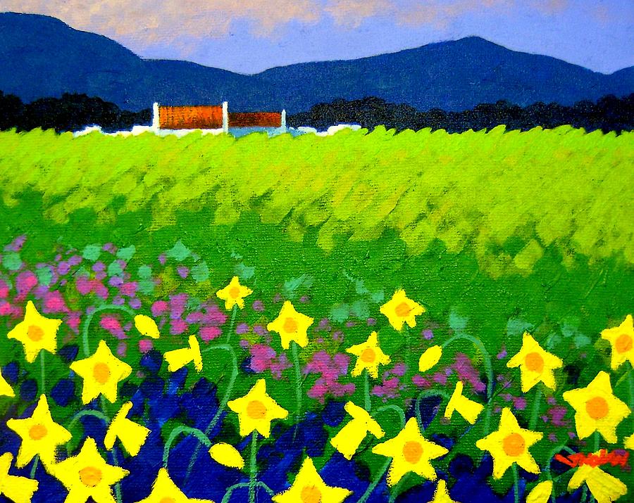 Spring Daffs Ireland Painting by John  Nolan