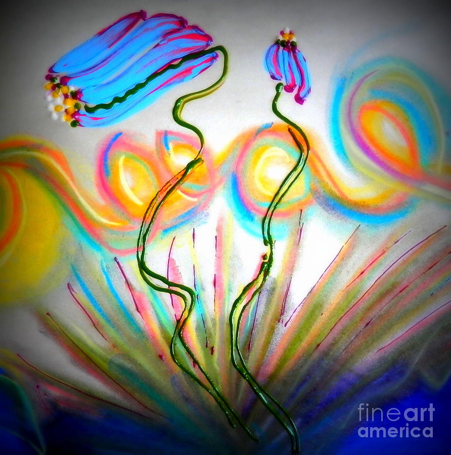Spring dance Pastel by Barbara Leigh Art