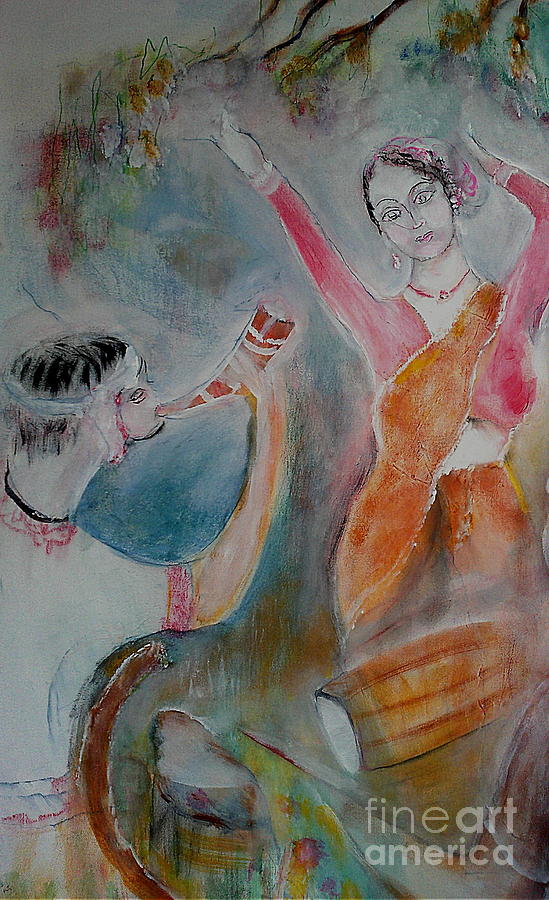 Spring Dance Painting by Subrata Bose