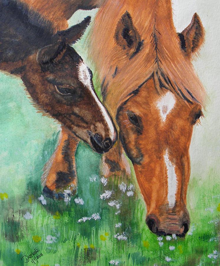 Spring Day in the Meadow Painting by Denise Hills
