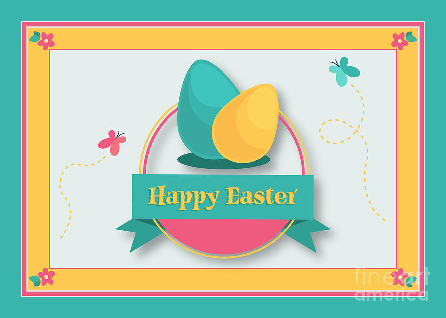 Easter Digital Art - Spring Easter by JH Designs