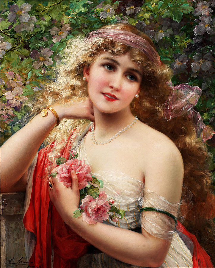 Emile Vernon Painting - Spring by Emile Vernon