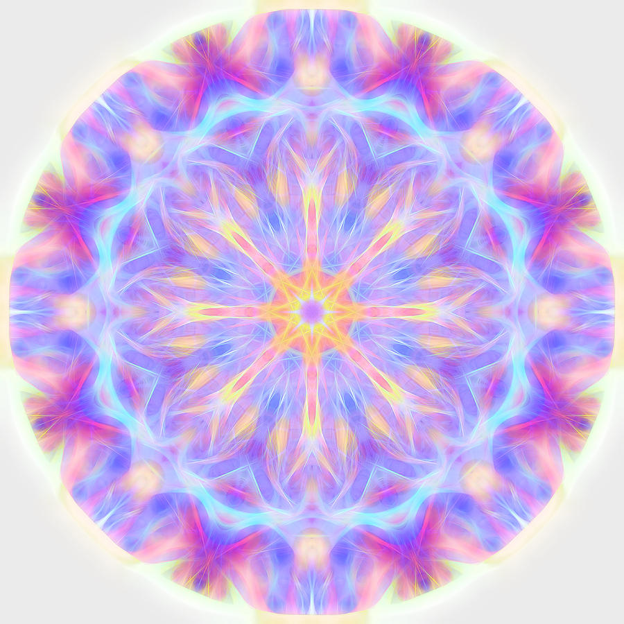 Spring Energy Mandala 3 Digital Art by Beth Sawickie