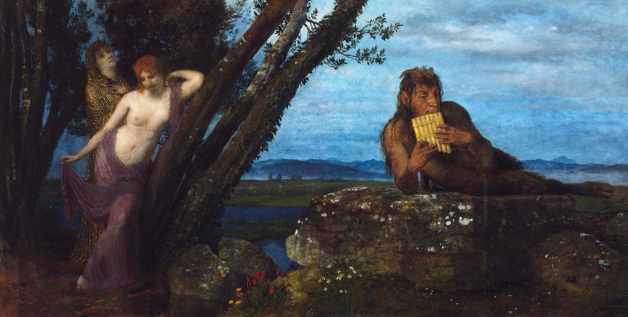 Spring Evening  Painting by Arnold Bocklin