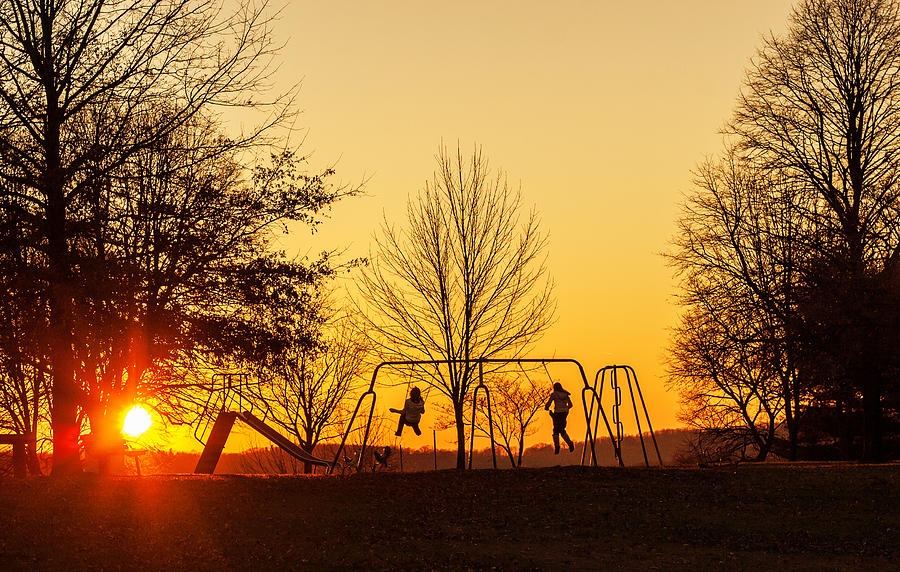 Spring Evening at the Park Photograph by Randy Steele