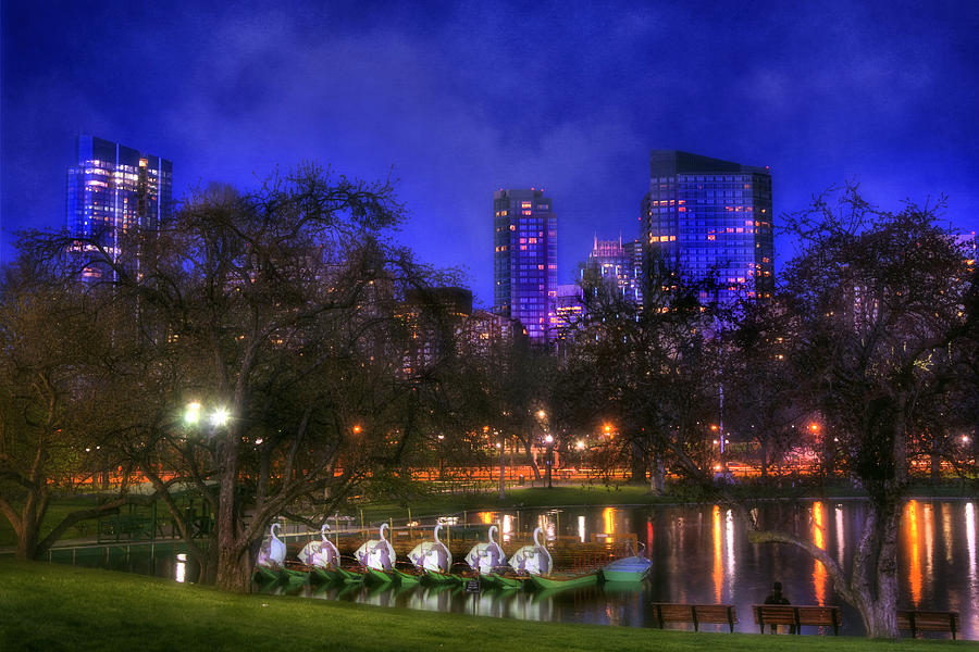 Spring Evening in the Boston Public Garden Photograph by Joann Vitali