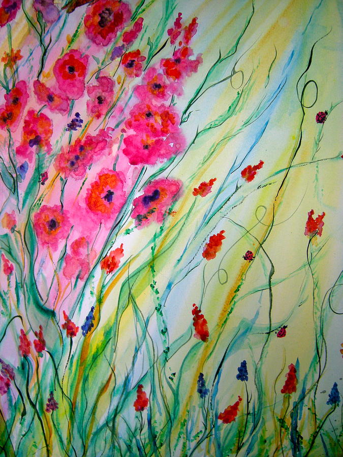 Flower Painting - Spring Fantacy by Carol Warner