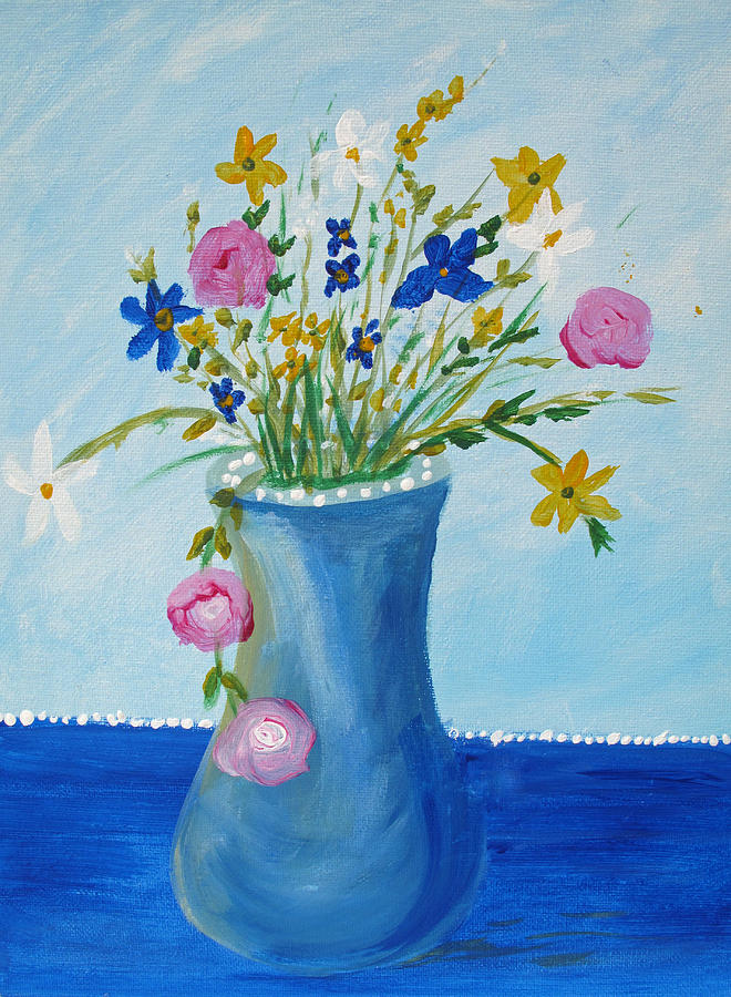 Spring Fantasy One Painting by Barbara McDevitt