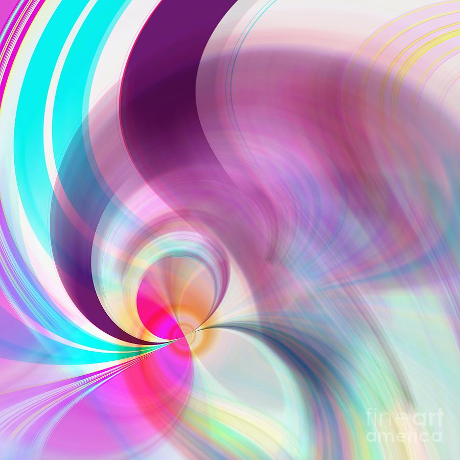 Abstract Digital Art - Spring Fling 3 by Mary Machare