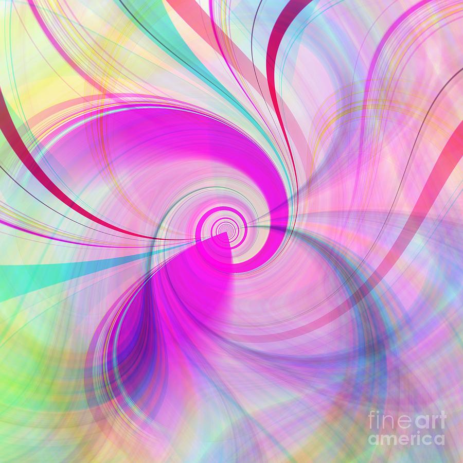 Abstract Digital Art - Spring FLing 4 by Mary Machare