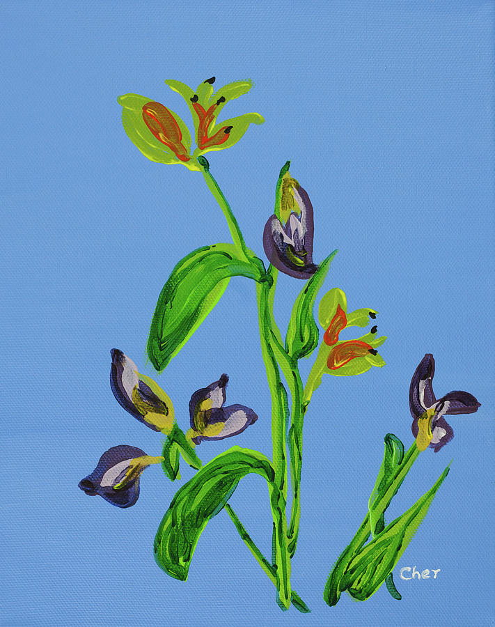 Flowers Painting - Spring Florals by Cheryl Phillips Flowers Painting - Spring Florals by Cheryl Phillips