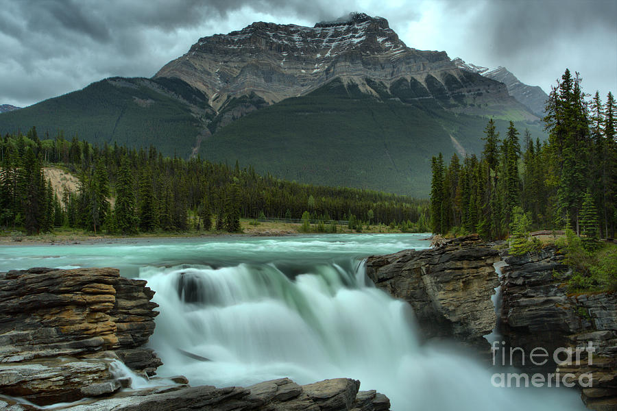 Spring Flow At Athabasca Falls Photograph by Adam Jewell