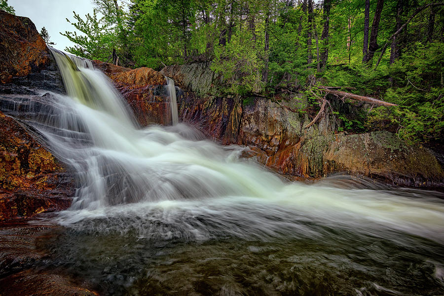Nature Photograph - Spring Flow at Smalls Falls by Rick Berk