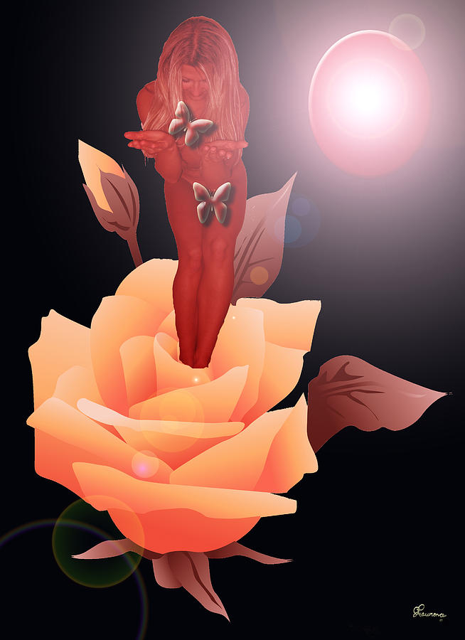 Spring Flower Digital Art by Andrea Lawrence