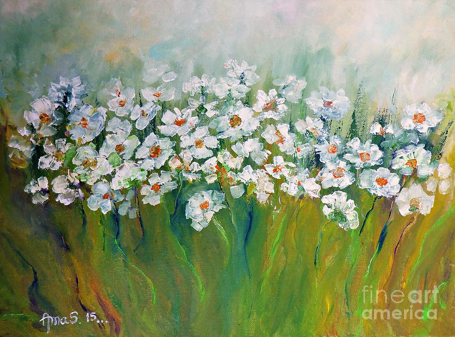 Spring Flowers Painting by Amalia Suruceanu