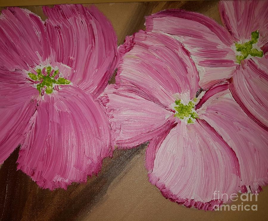 Spring Painting - Spring Flowers by Cindy  Riley