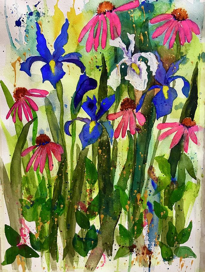 Spring Flowers Painting by Esther Woods