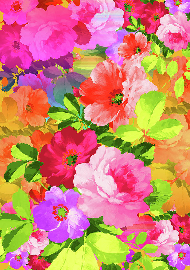 Spring flowers Digital Art by George Filippopoulos
