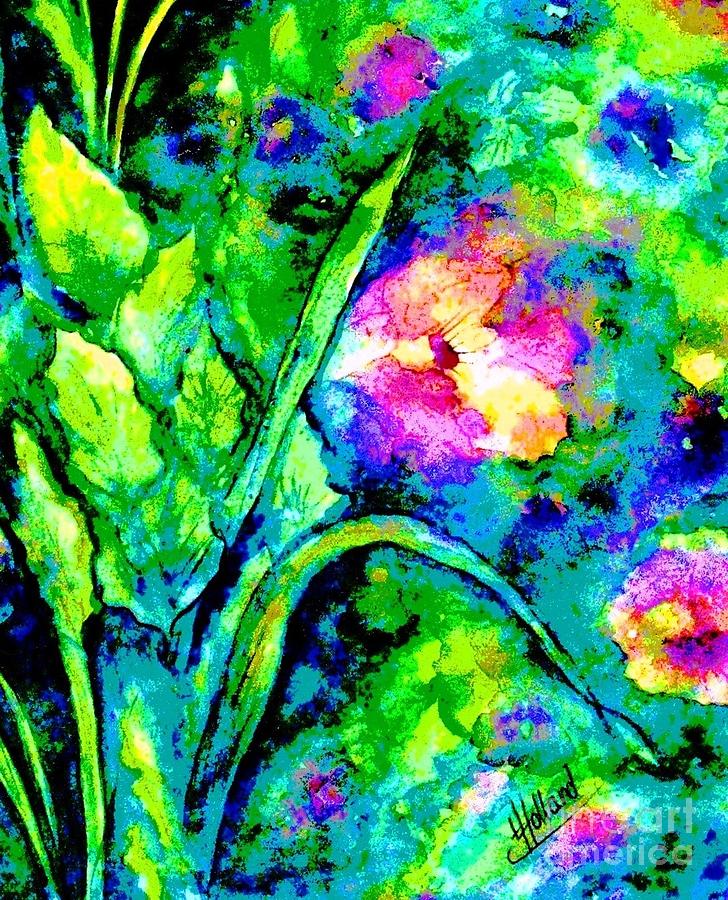 Spring Flowers Painting by Hazel Holland
