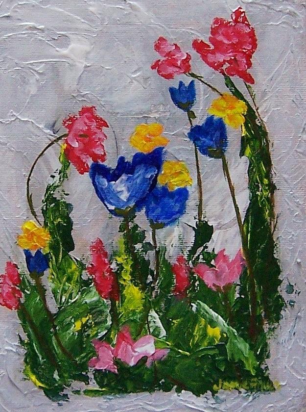 Spring Flowers Painting by Jamie Frier