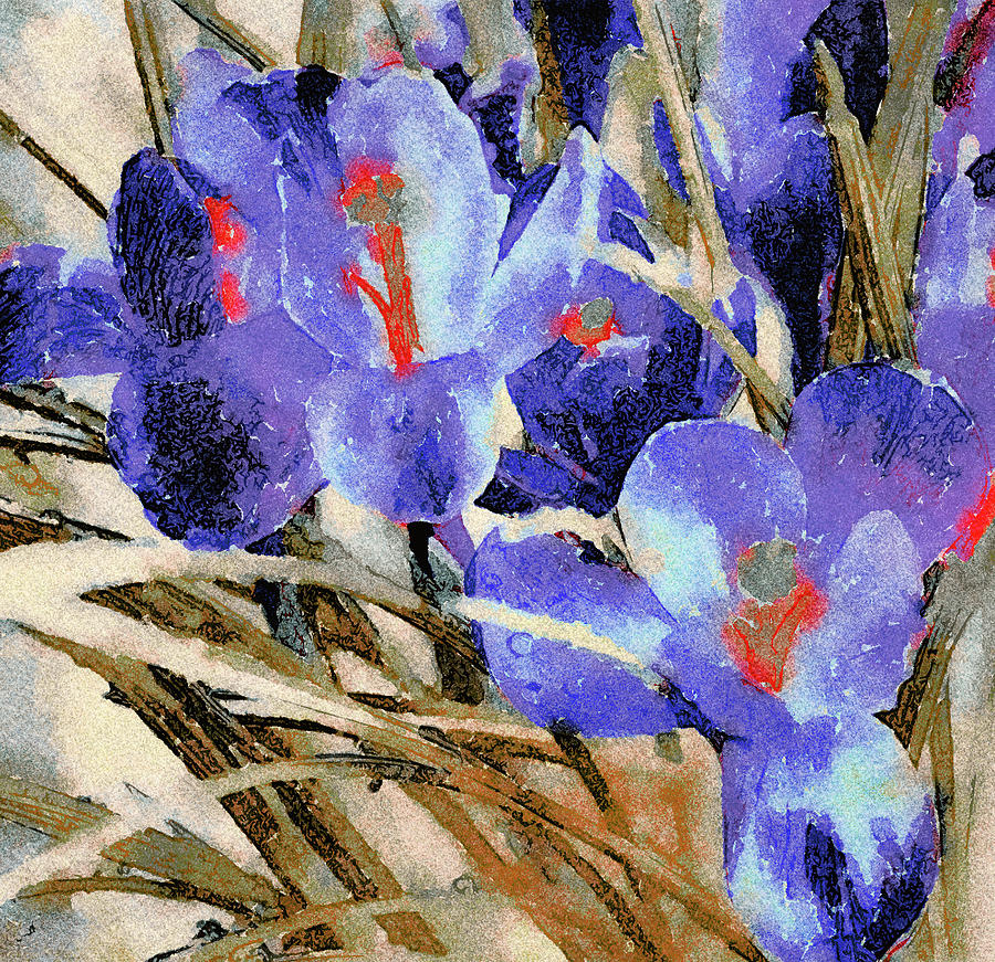 Spring Flowers Watercolors Digital Art by Yury Malkov