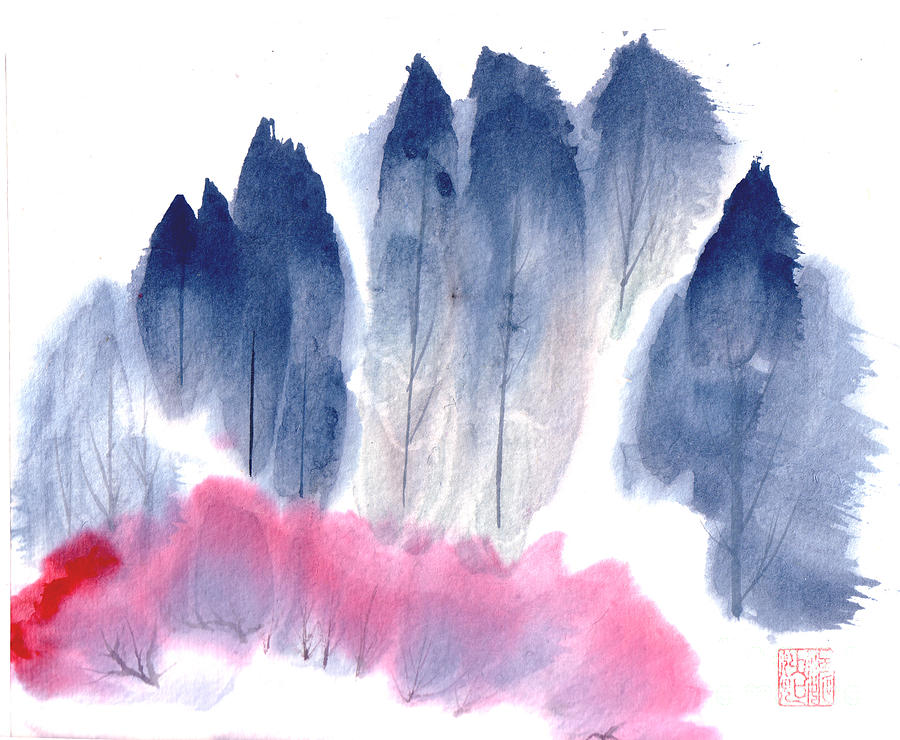 Spring Forest Painting by Mui-Joo Wee Spring Forest Painting by Mui-Joo Wee