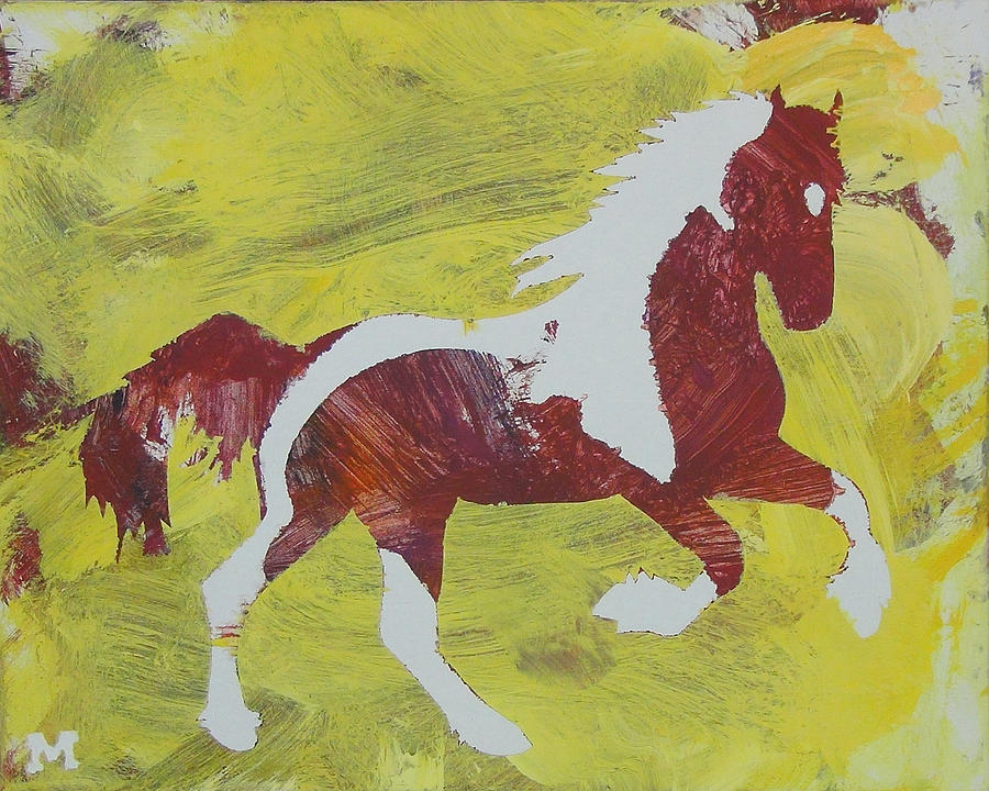 Horse Painting - Spring Forward by Candace Shrope Horse Painting - Spring Forward by Candace Shrope