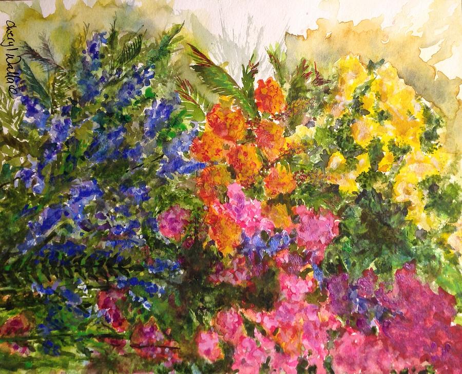 Spring Gala Painting by Cheryl Wallace