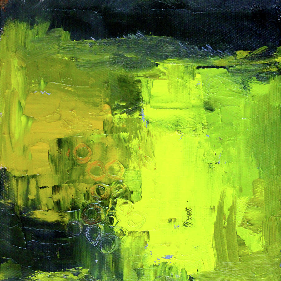 Spring Garden Abstract Painting by Nancy Merkle