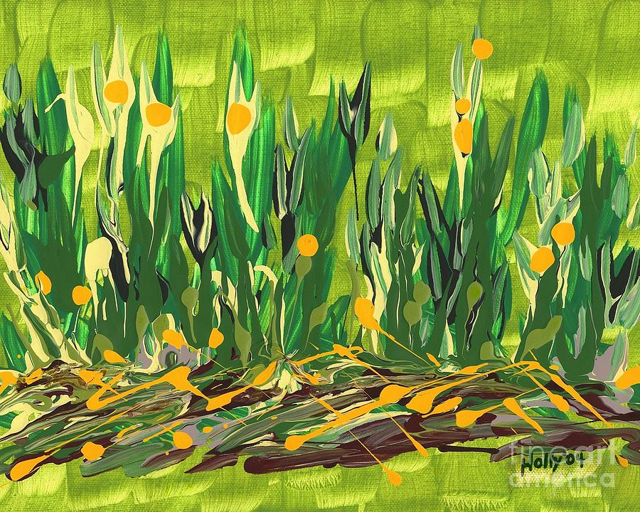 Spring Garden Painting by Holly Carmichael