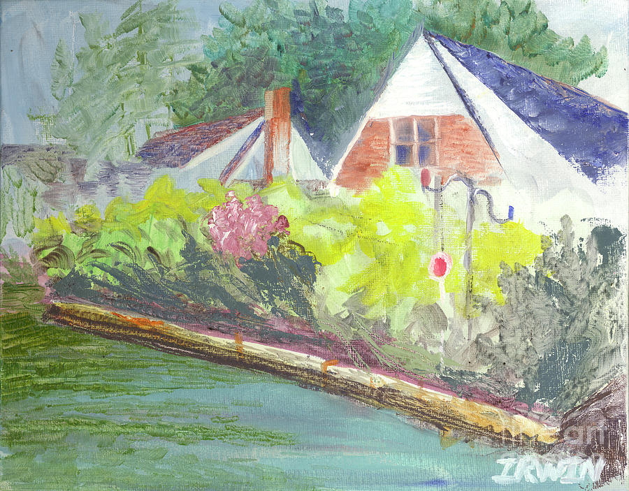 Spring Garden Painting by Jackie Irwin