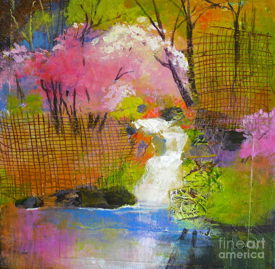 Spring Garden Painting by Melody Cleary