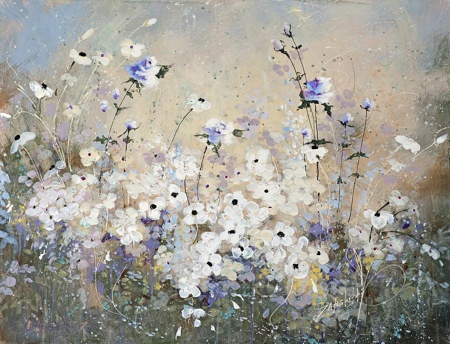 Wild Flowers Painting - Spring Gardens by Laura Lee Zanghetti