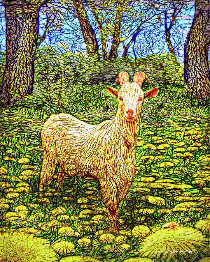 Spring Goat Meadow Digital Art by Joel Bruce Wallach