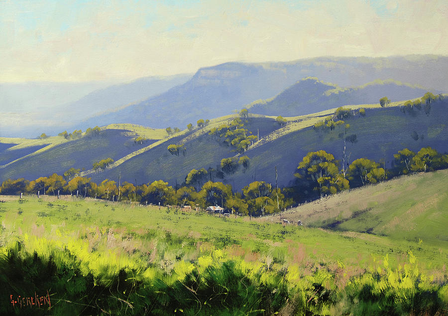 Spring grasses Painting by Graham Gercken
