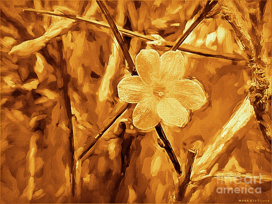 Spring Has Sprung Copper Toned Digital Art by Mona Stut