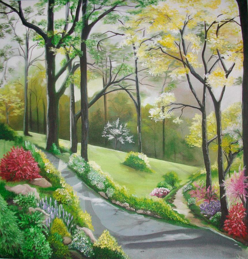 Spring Has Sprung Painting by Trudy-Ann Johnson