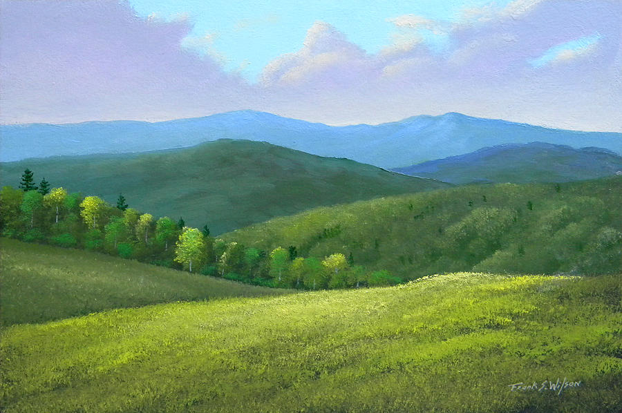 Spring Hills Painting by Frank Wilson
