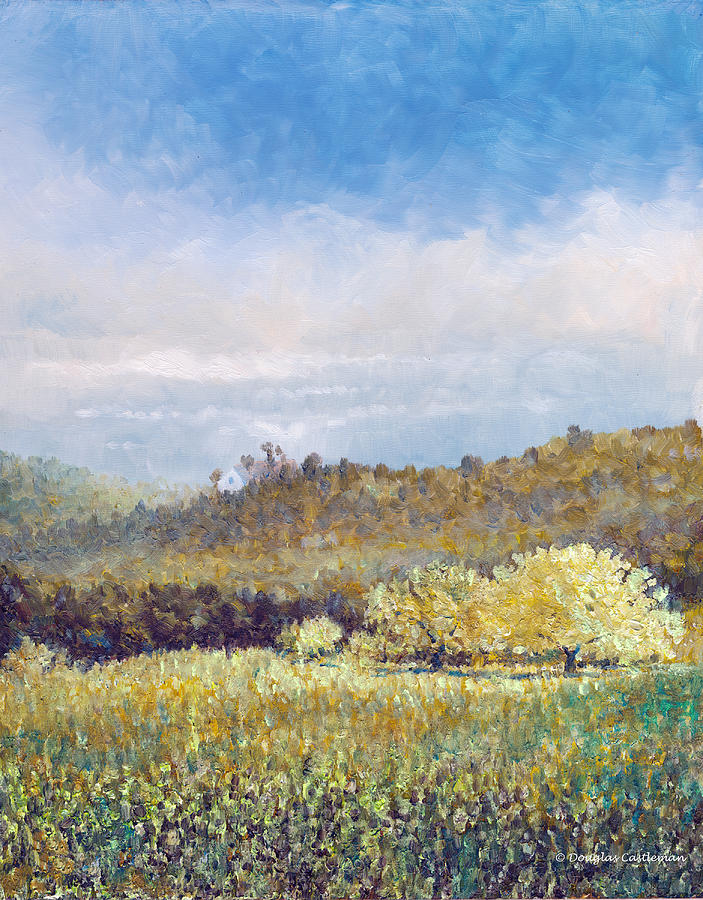 Spring Hills Rancho Palos Verdes Painting by Douglas Castleman