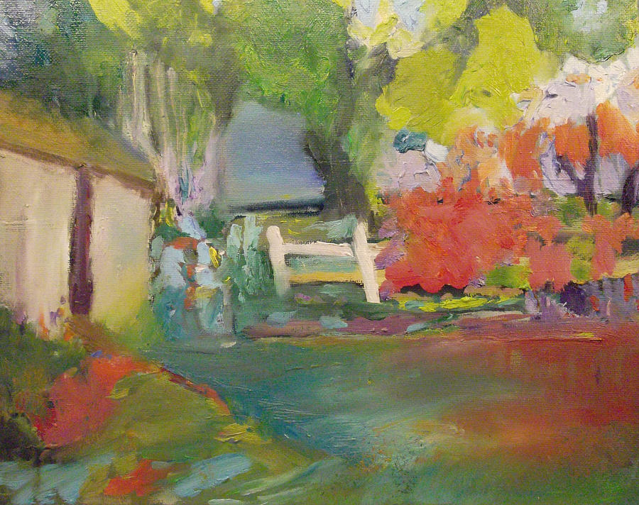 Spring House Painting by Susan  Esbensen
