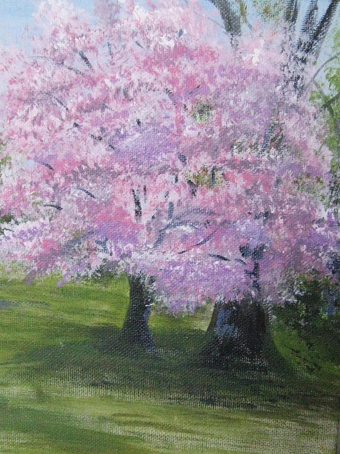 Spring in bloom Painting by Trilby Cole