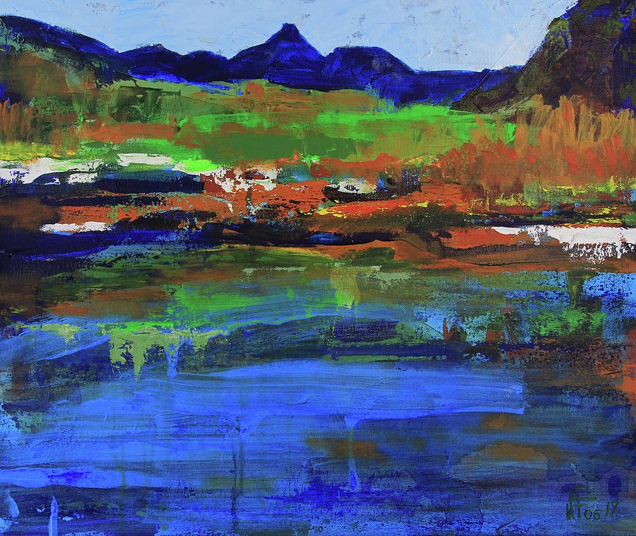 Spring in high country Painting by Walter Fahmy