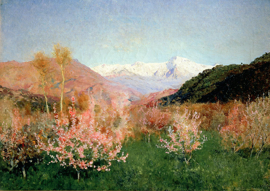 Spring in Italy Painting by Isaak Ilyich Levitan