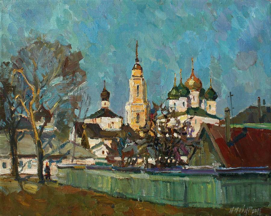 Spring in Kolomna Painting by Juliya Zhukova