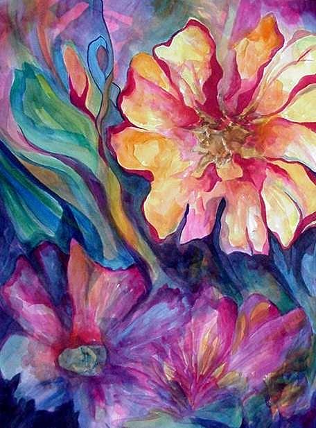 Spring Painting - Spring In My heart by Carolyn LeGrand