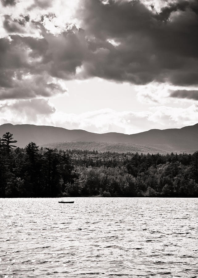 Spring in NH Landscape BW Photograph by Edward Myers