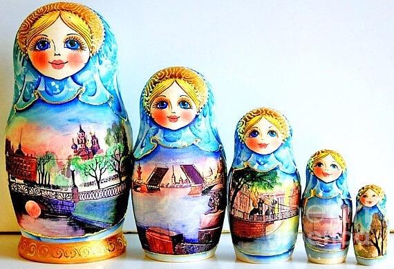 Matryoshka Doll Digital Art - Spring In Saint Peterburg   by Viktoriya Sirris