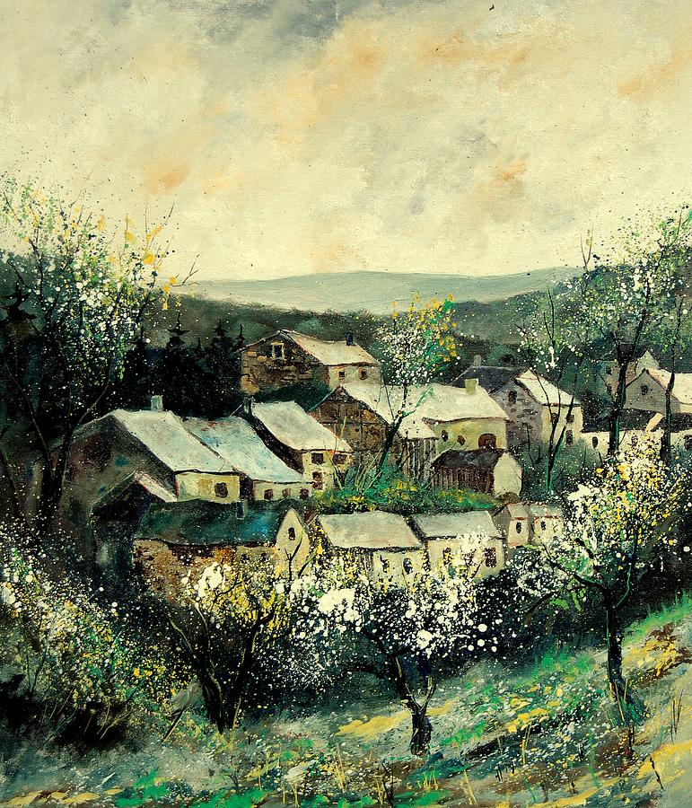 Spring Painting - Spring in the Ardennes Belgium by Pol Ledent